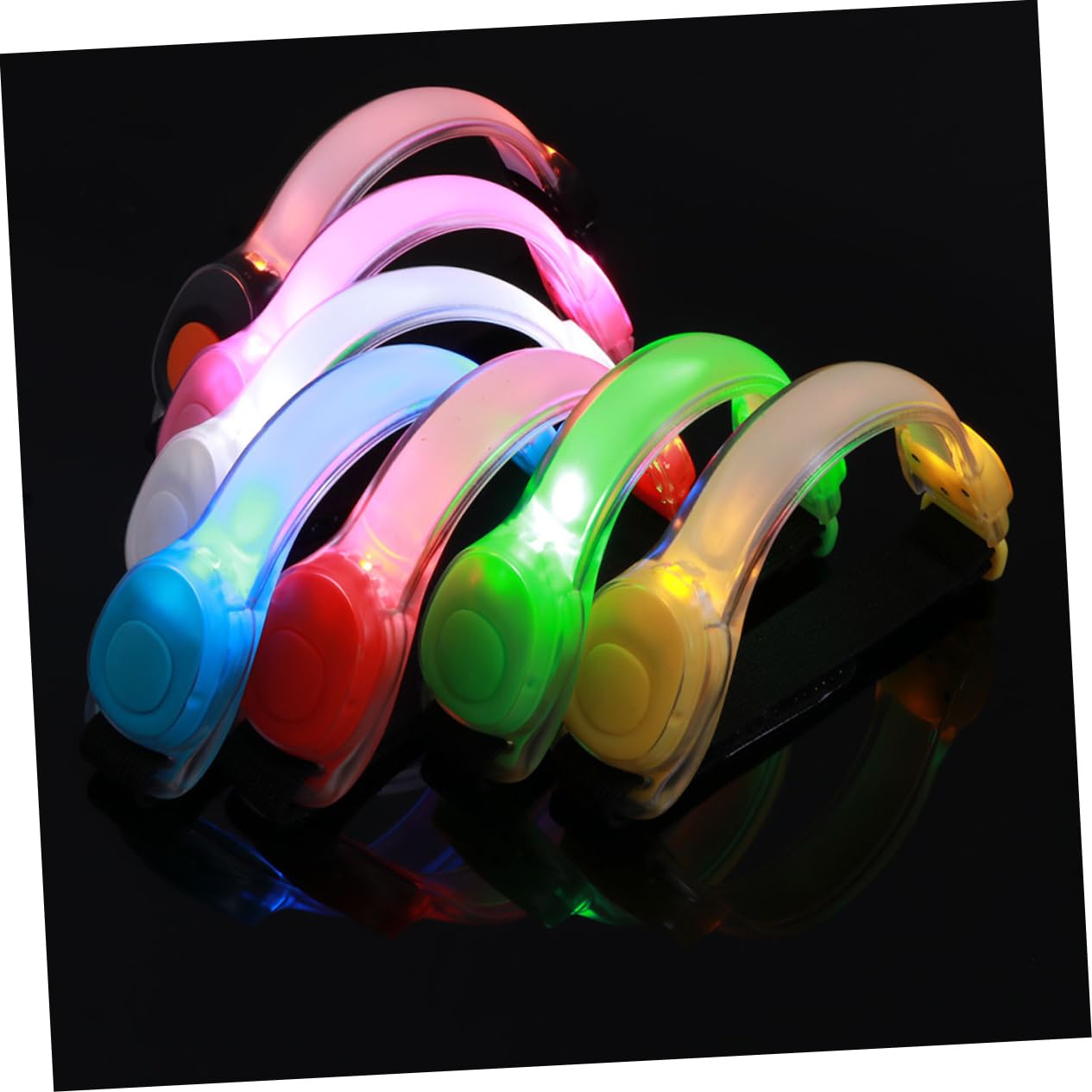 INOOMP Feux De Circulation Lampe De Sport De Nuit Lumière De Extérieure Lumière De en Plein Lumière pour La Course De Nuit Fluorescence Conduit La Nuit