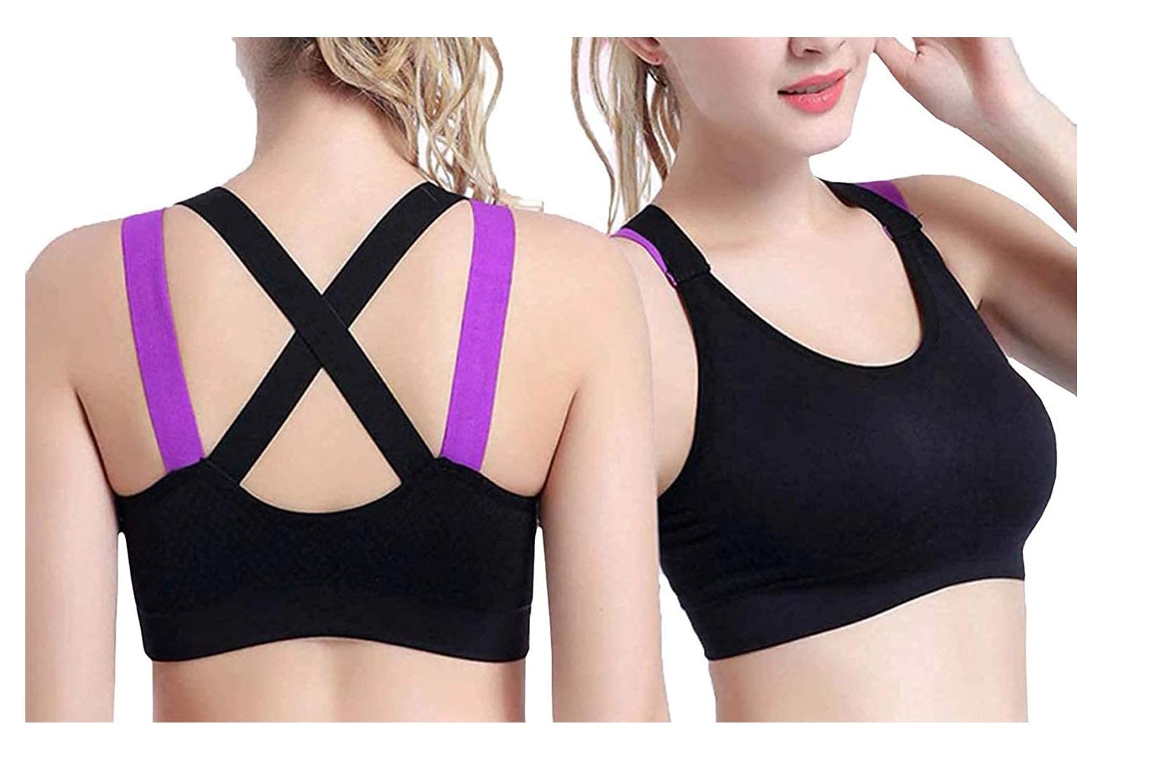 Dilency Sales Sports Bra Women's Cotton Lightly Padded Non-Wired Comfortable from (28-32 Size)