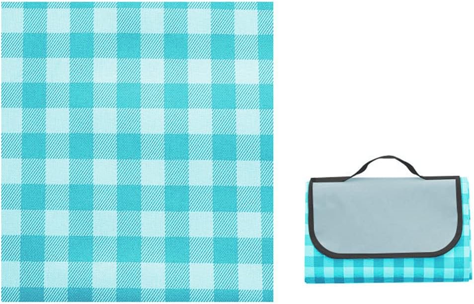 Zucng Picnic Blanket Outdoor Mat, 200x200cm Beach Blanket Waterproof and Sand-proof Picnic Mat, Foldable Camping Mat for Hiking Picnic Sports Festivals, Blue