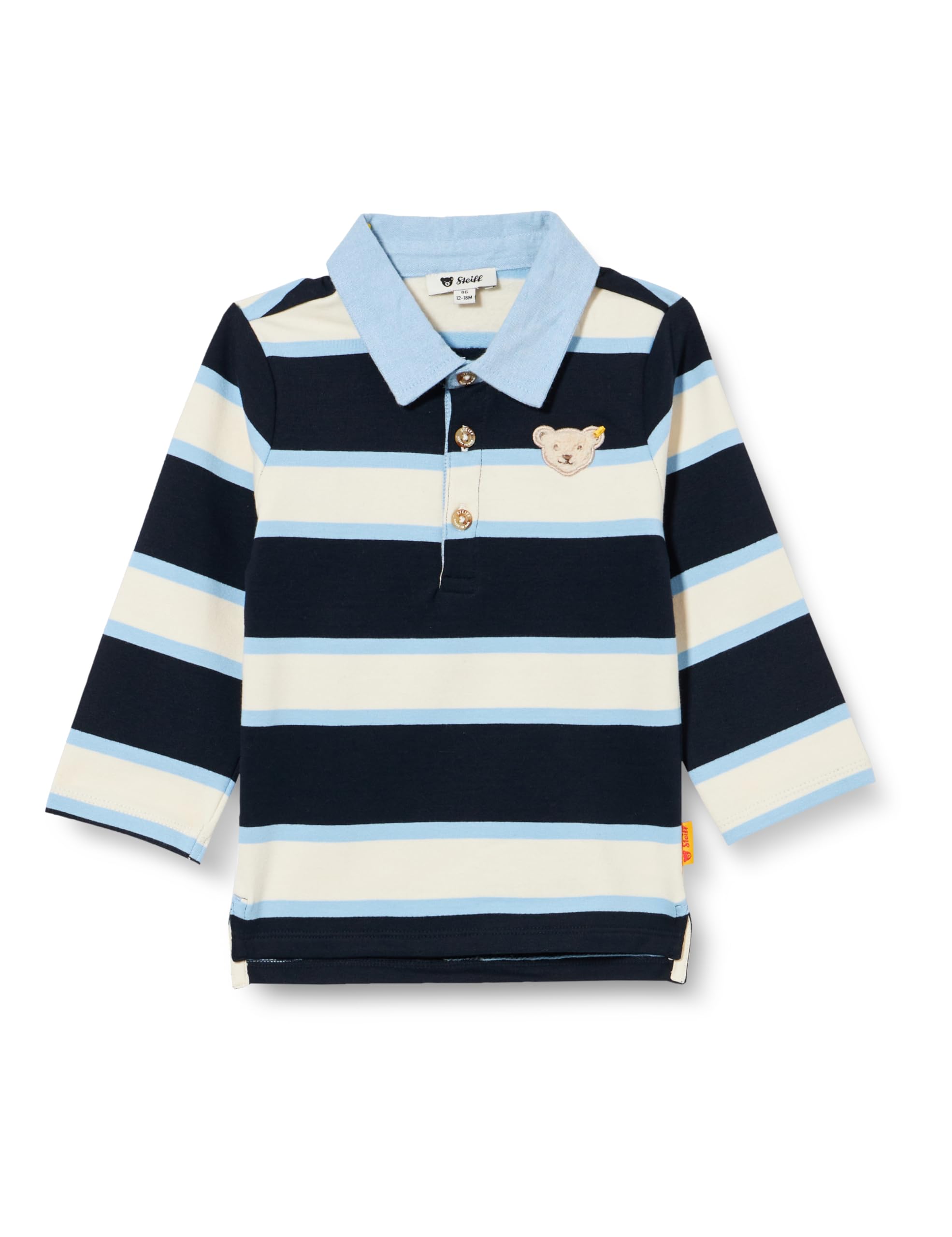 Steiff Baby-Jungen Langarm Poloshirt