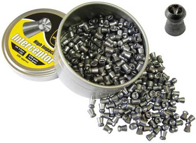 BSA Interceptor .177 4.5mm 500 Hollow Point Pellets Airgun Air Rifle Hunting 177 Pest Vermin