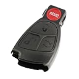 Key Fob Keyless Entry Remote & Case - Fits C, E, G, SLK & AMG Classes