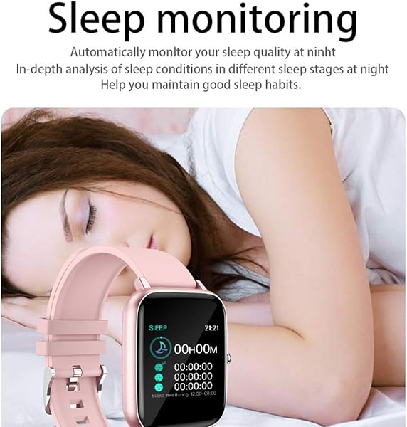 P6 Smartwatch IP68 Waterproof Impermeabile Full Touch Great Screen Health Smart Watch con Sport Frequenza Cardiaca Sonno di Monitoraggio del Sonno E Funzione di Chiamata BluetoothNero