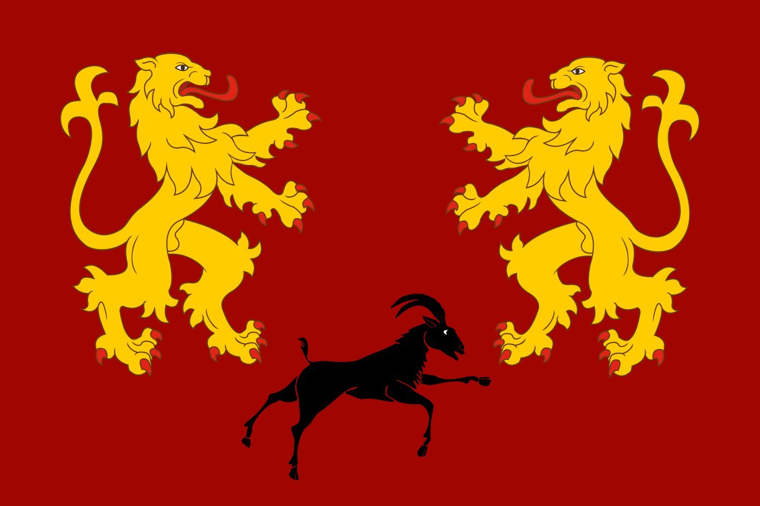 Drapeau Mihranids grand pavillon historique Coat of Mihranid