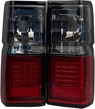 A Pair Brake Light Compatible with Nissan Terrano D21 LED Crystal White and Color 1987 to 1995Black