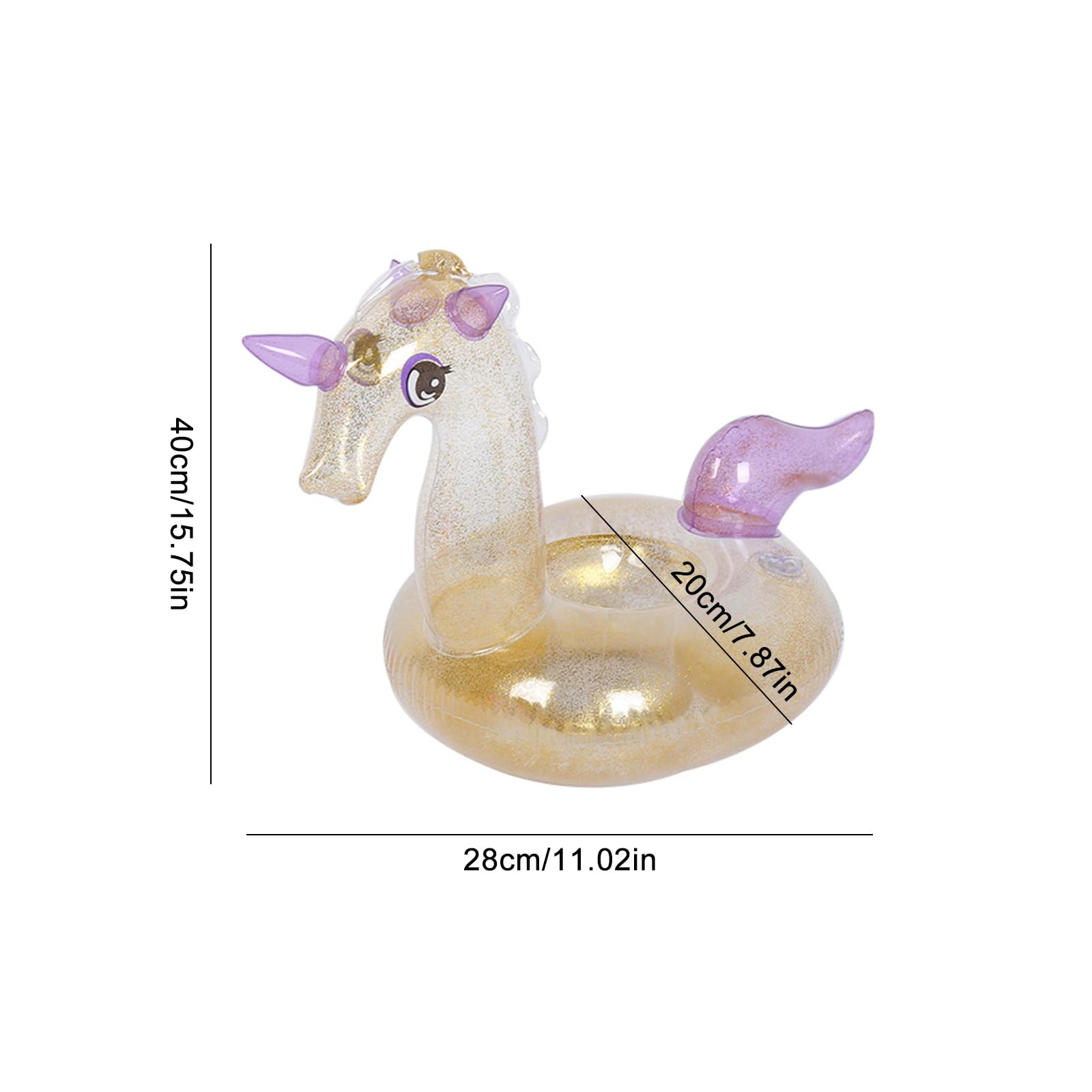 9 Pièces Kit Porte-Gobelet Gonflable Mignon - Fruits Et Motifs Pour Piscine Et Fête