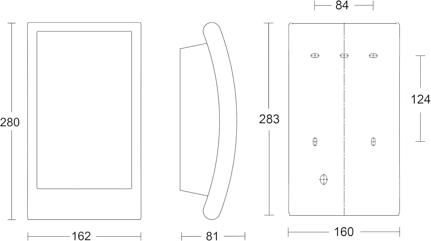 Technical drawing of the Steinel L 22 N light with dimensions in millimeters.