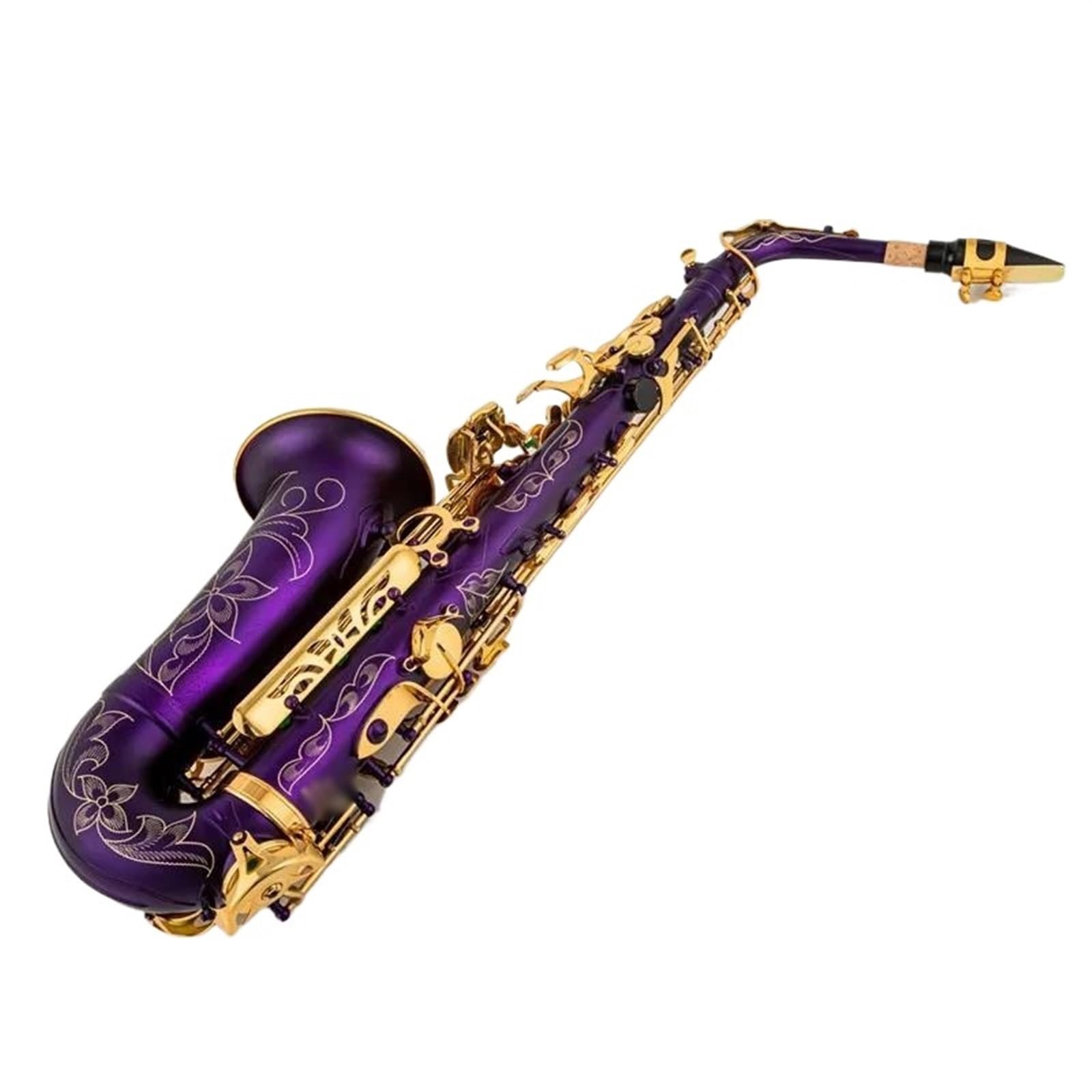 Amazon | Eb アルトサックスユニークなマットブラックブルー表面 E  