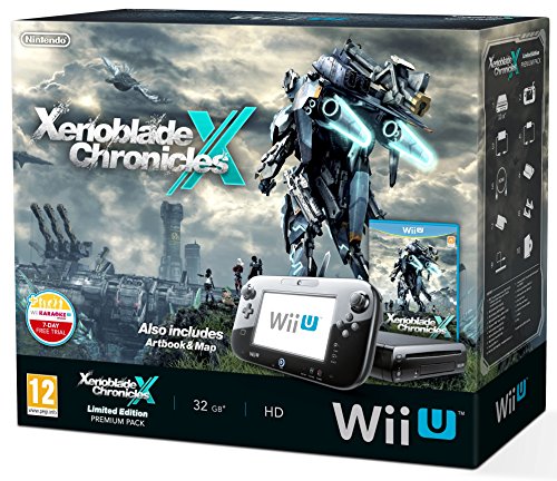 Nintendo Wii U 32GB Xenoblade Premium Pack - Black (Includes Exclusive Artbook And World Map) [Importación Inglesa]