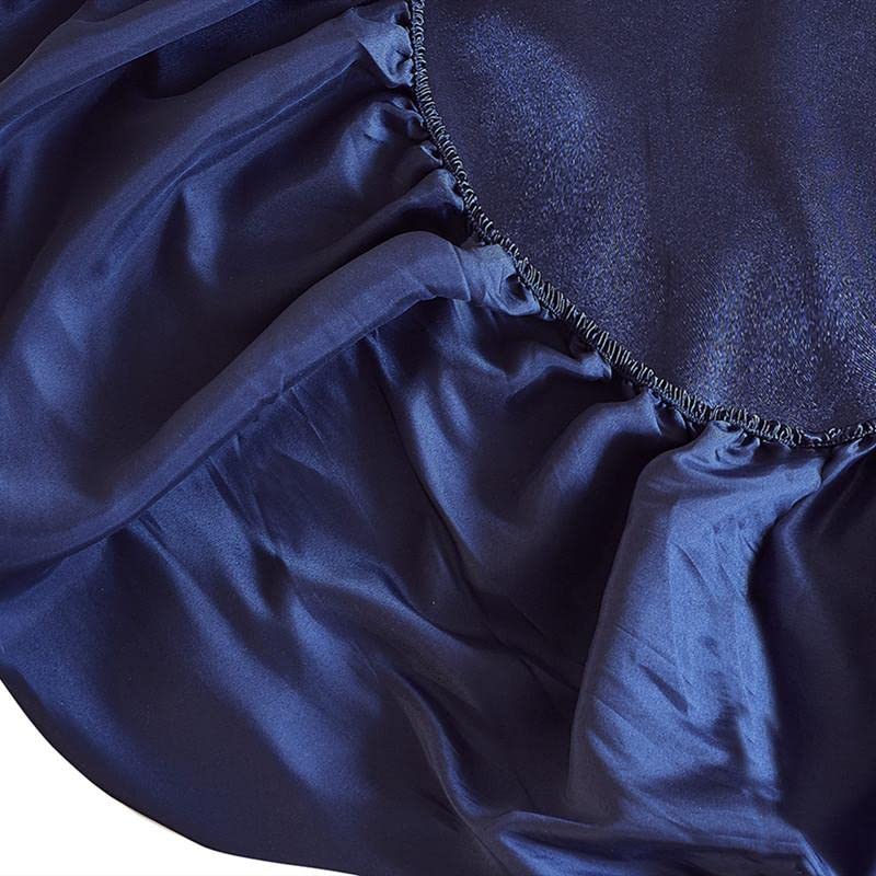 Drap d'été en soie Ice Silk multicolore drap-housse satin double 138x190 - 7