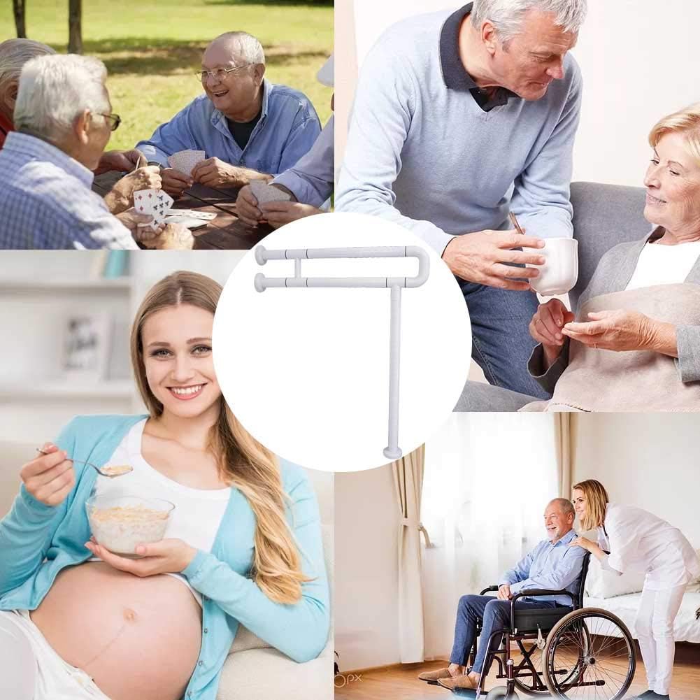 Suреr Chеар 🛒 Duzzy Toilet Grab Bar, 24-Inch Safety Bathroom Rail Heavy Duty Screw-in Assist Handles for ADA Bathroom (White)