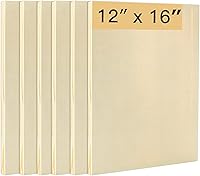 FVIEXE 6 Pack 12x16 Inch Wood Panels for Painting - Unfinished Pine Canvas Boards for Acrylic, Oil, Crafts & Pour Art