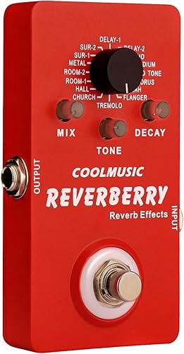 Miniatura 4 de Coolmusic Pedal de múltiples efectos Pedal de guitarra digital con 16 efectos True Bypass