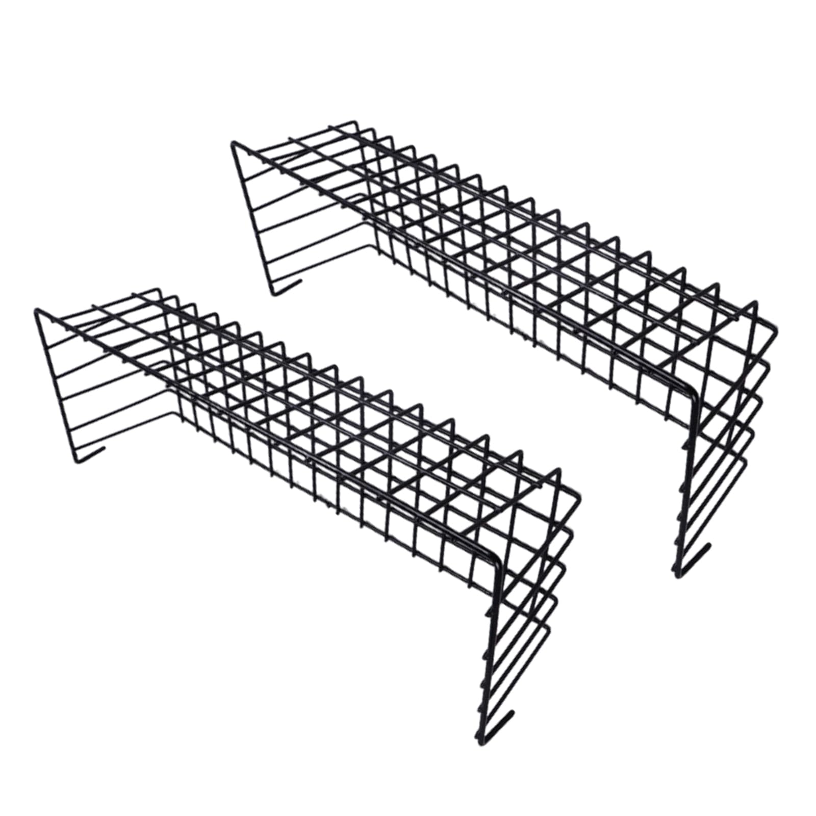 Hsioluted Iron Mesh Hanging Basket Shelf with Ventilation for Kitchen Bathroom Wall Storage Iron Meshes Organizers