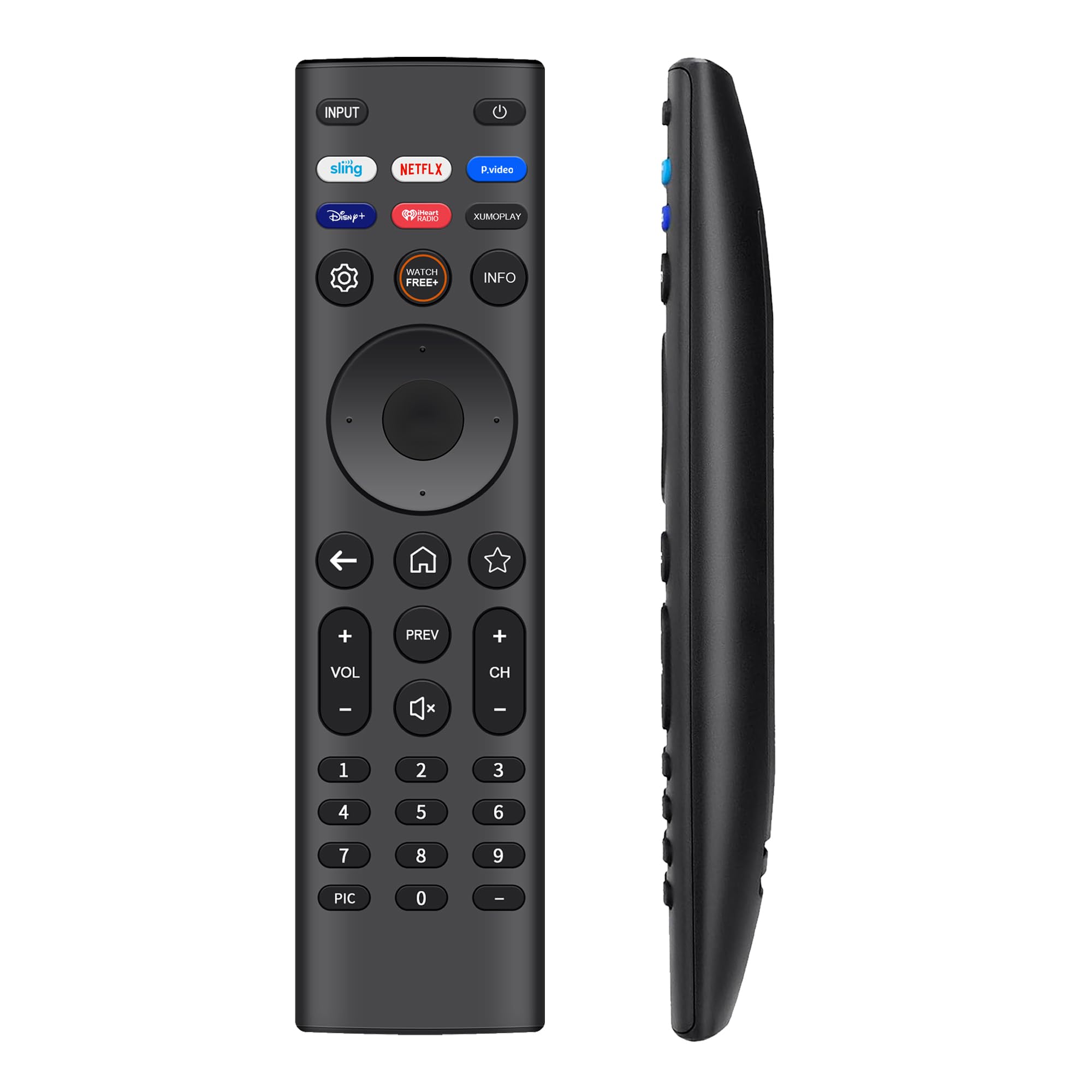 Zamienny pilot do telewizorów VIZIO Smart TV - uniwersalny pilot kompatybilny z XRT140/ XRT136/ XRT260/ XRT270 i D/E/M/P/V/PX/OLED Series, 4K UHD HDR SmartCast, akcesoria do telewizora LED LCD HD