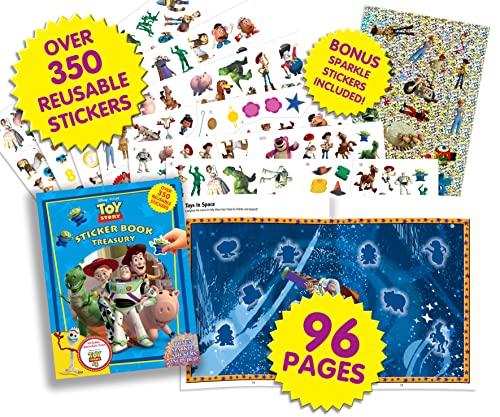 Disney / Pixar Toy Story Sticker Book Treasury - Activity Books for kids, 350 reusable stickers, 96 pages of fun - Image 3