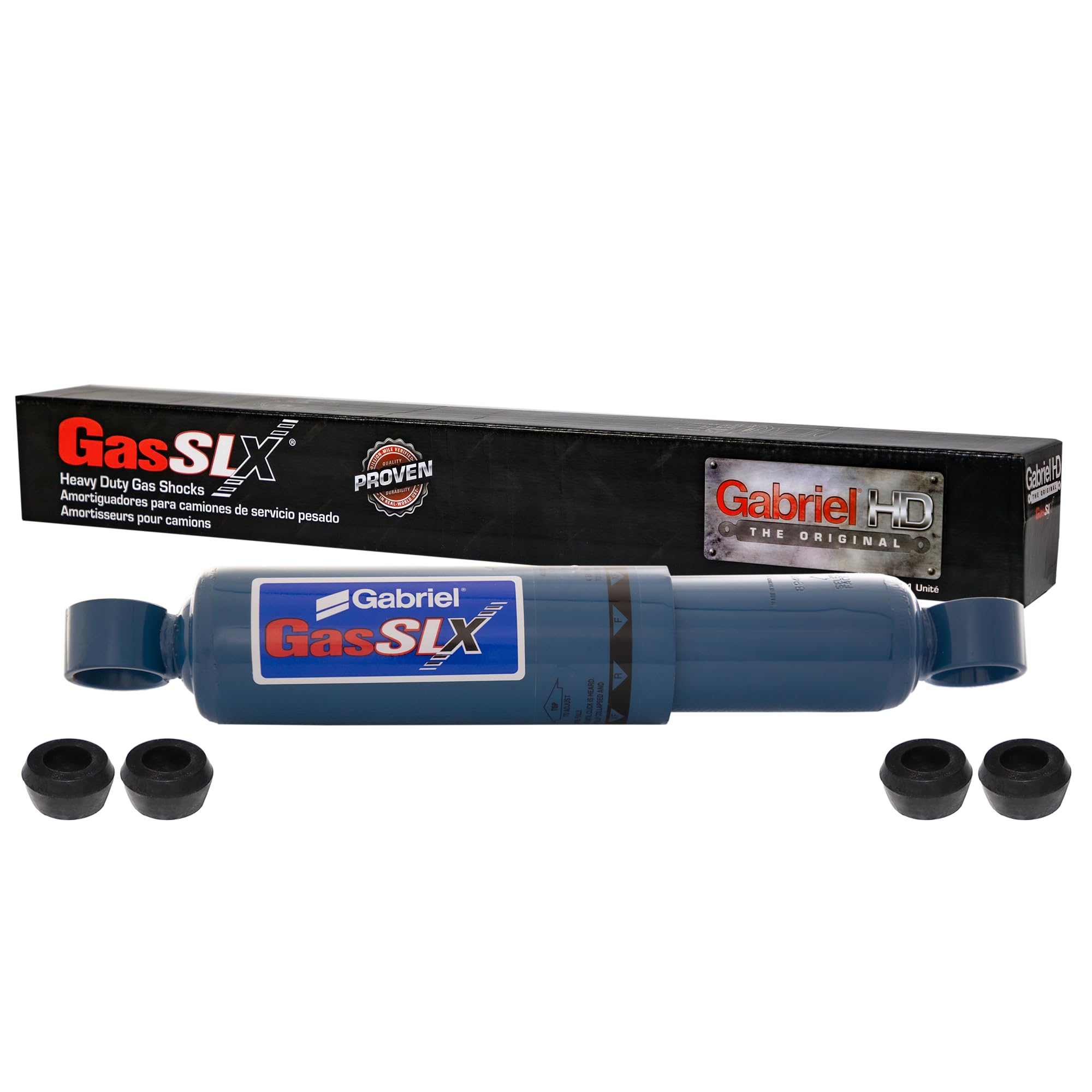 Gabriel 89408 GasSLX Adjustable HD Front Shocks Fits Peterbilt 320 357 365 367 377 379 385 387 520 567 579; Kenworth T880 W900 &amp; Tractor Class 7-8; OEM# 680261