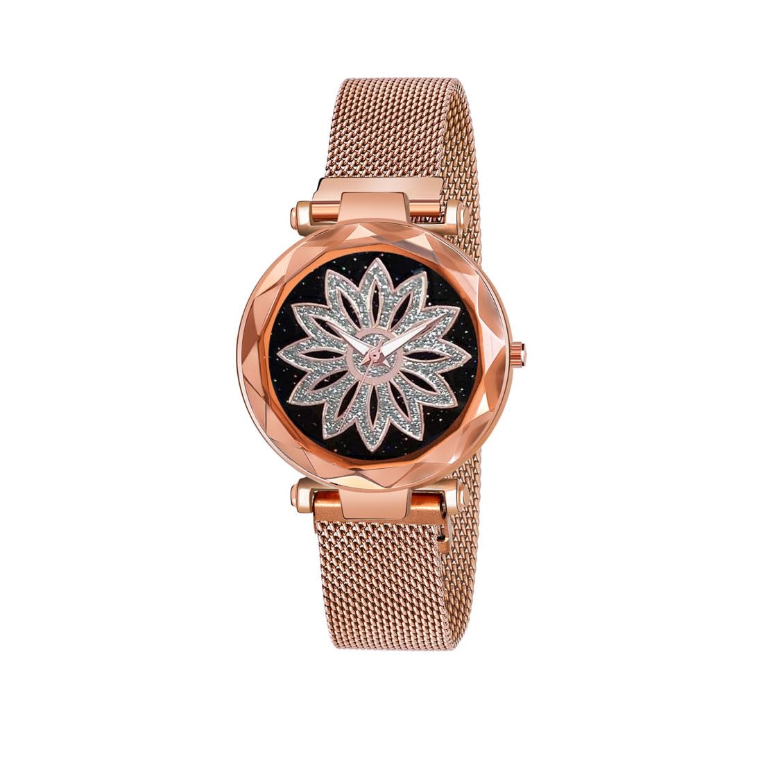Shunya Analog Rose Gold Flowerd Round Designning Dial Womens & Girls Watch for Women (B0CBPZTHHW) Amazon Price History, Amazon Price Tracker