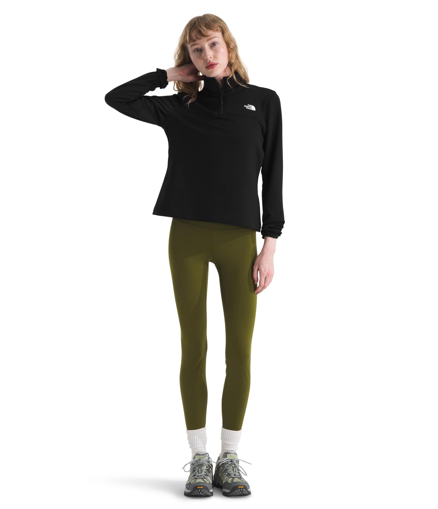 The North Face Cedar Trail Grid Fleece 1/4 Zip Maglione Donna (Pacco da 1)