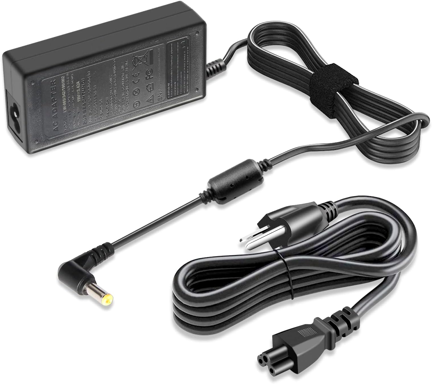AC Adapter/Battery Charger for Gateway M-1625 M-6750 M-6827 M-6843 M275 M305CRV M460 M465 MA1 MA2 MA2A MA3 MA7 MA8 ML6720 ML6732 MT6705 MT6728 MT6730 MT6840 PA6A W322 W340UI W3501+Cord