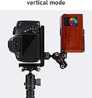Vista 6 de Cámara con soporte en L para DSLR vertical horizontal Trípode de liberación rápida Compatible con Canon Nikon Sony DJI Osmo Ronin Zhiyun
