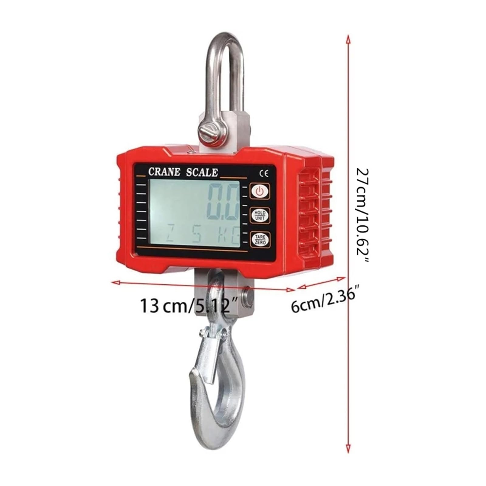 Escala colgante, 1000kg/2000lb Báscula digital colgante para grúa | Incluye pantalla digital legible, diseño portátil y construcción resistente para almacenes, talleres y pesaje industrial.