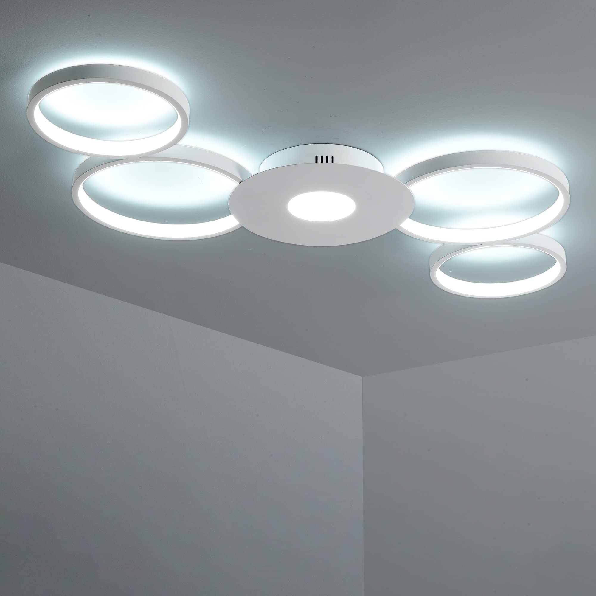 Plafonniers LED Modernes Économes Éclairage Encastré Circulaire 6500K pour Buanderie