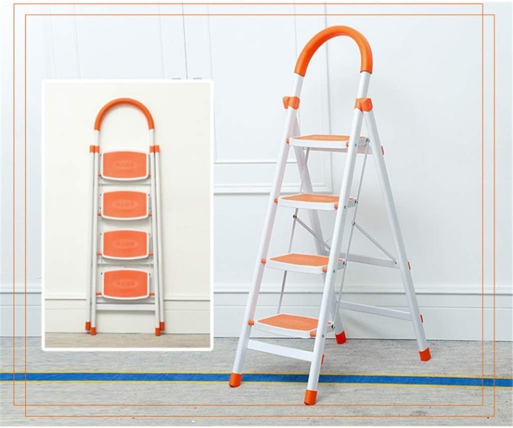 Step Stool Step Ladder,Portable Folding Heavy Duty Anti-Slip Stepladder Home Garden Ladder Household Ladder/Blue