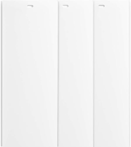 DALIX Persianas verticales blancas de repuesto de 82.5 pulgadas para puerta corrediza (paquete de 3)