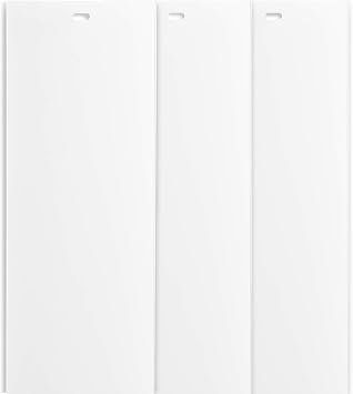 DALIX 82.5" White Vertical Replacement Blinds Slats Sliding Door Window 3 Pack