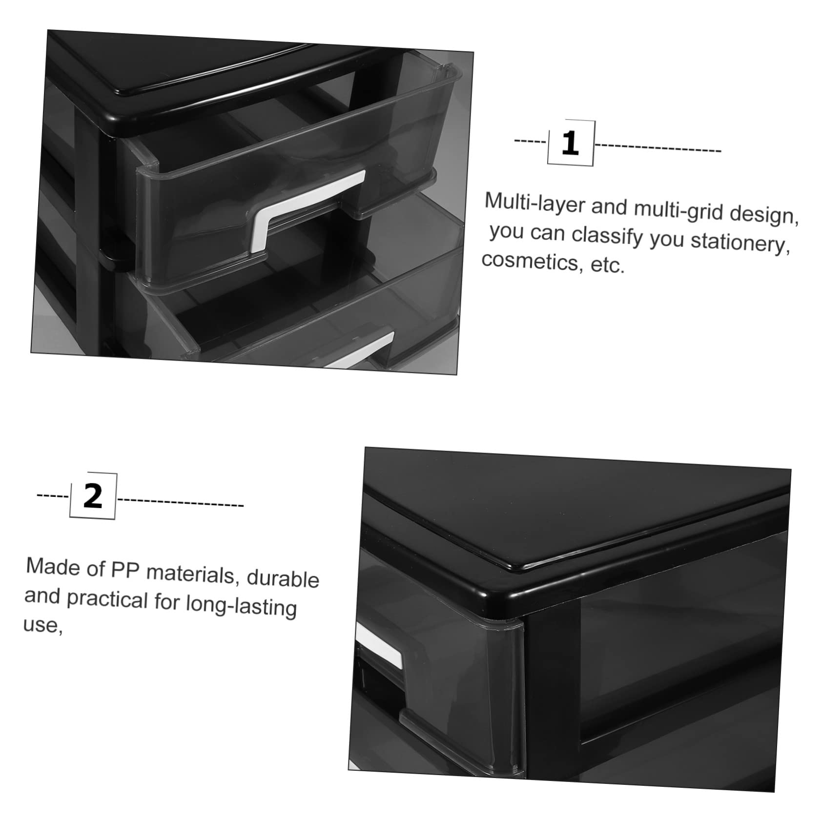DOITOOL Organiseur De Tiroir Multi-niveaux Boîte De Rangement Cosmétique Organisateur De Bureau Pour Accessoires De Coiffure Et Matériel De Couture