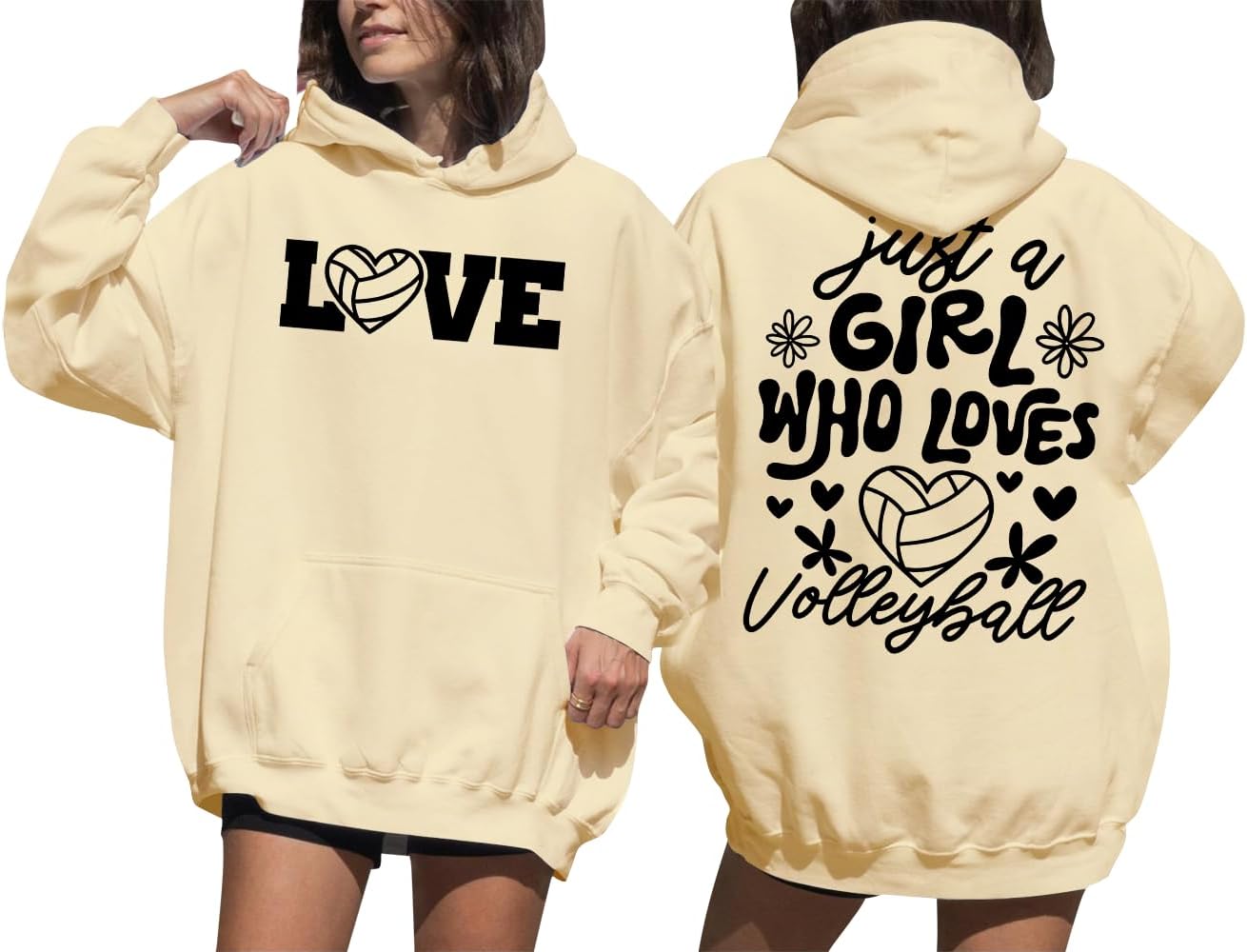 Just A Girl Who Loves Volleyball Sweatshirt Women, Just A Girl Who Loves Volleyball Hoodie