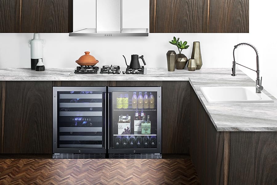 Summit 24” Beverage Center, 4.2 Cu.Ft. Capacity, ADA Compliant, Stainless Steel & Glass- Albv2466lhd (Left Handed Door Swing) on Fridge.com - View 6