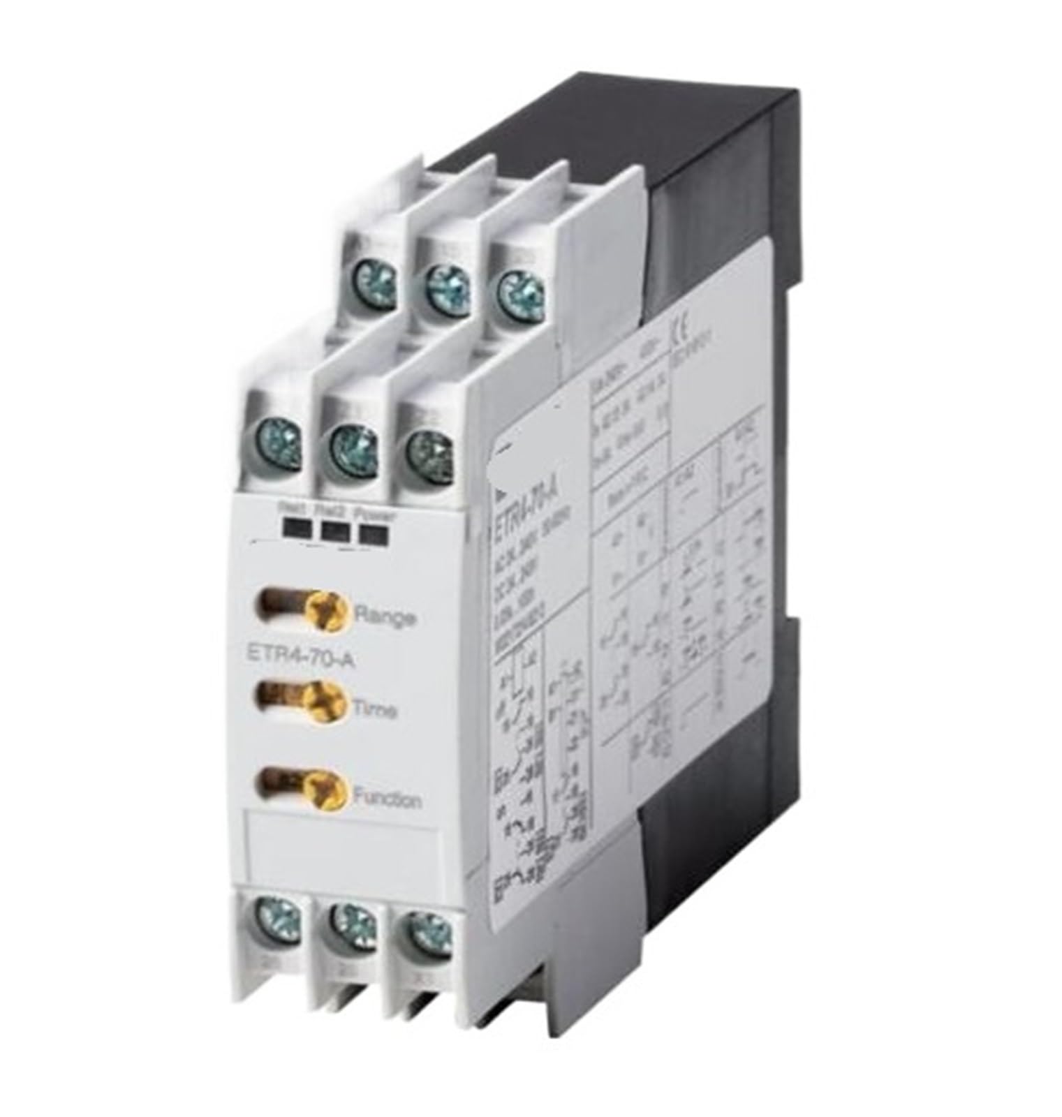 TSCFHGQI 031888 ETR4-70-A - Timing relay, 2W, 0.05s-100h, multi-function, 24-240VAC/DC, potentiometer connection