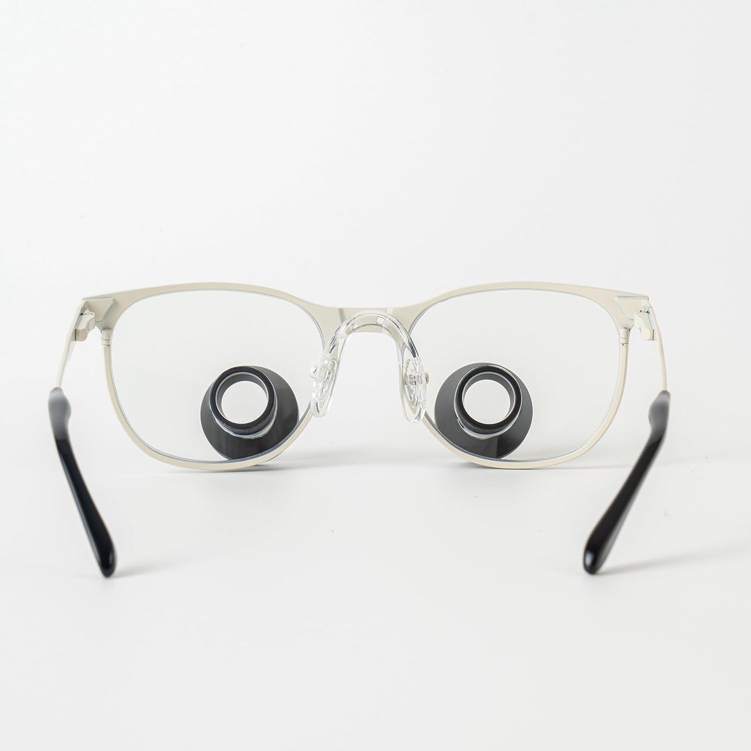 2.5X 3X 3.5X Optional Songzi Optics White Titanium Frame TTL Dental Loupes Through The Lens Surgical Loupes Customized (Magnification:3.5X, Near PD 58mm)