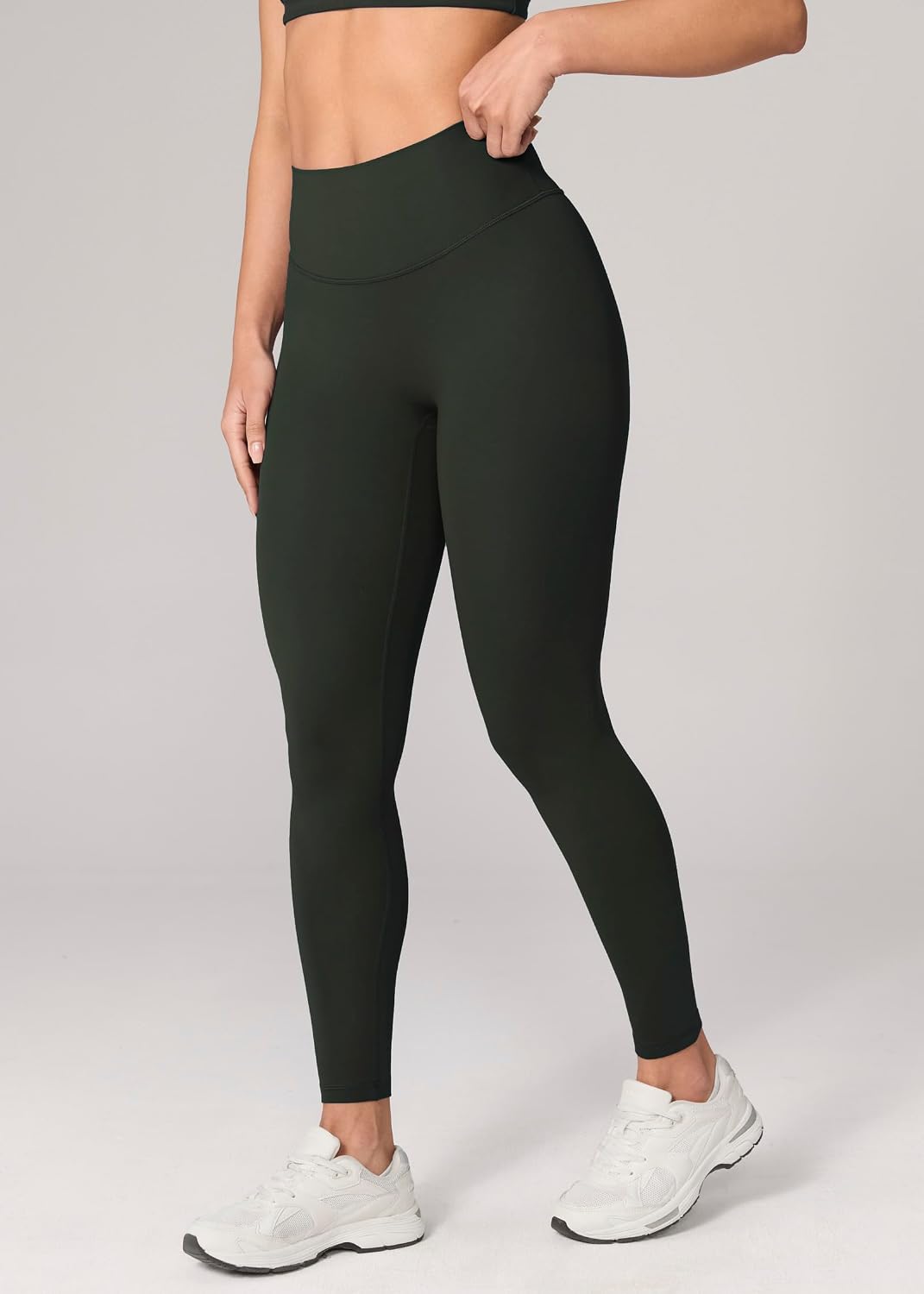 UNISSU Hugluxe Invisculpt No Front Seam High Waisted Yoga Leggings for Women Buttery Soft Comfy Casual Workout Pants - 25''