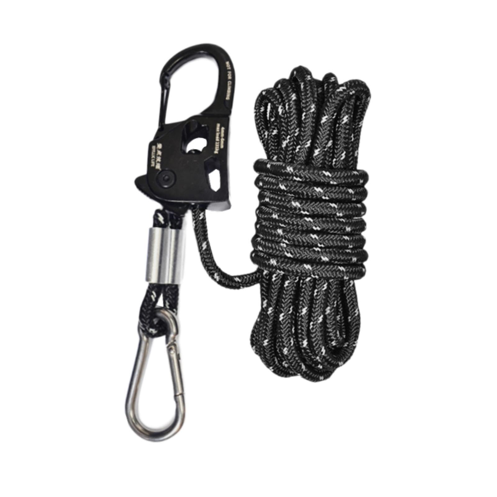 CALANDIS™ 6mm Tent Guy Rope Aluminum Alloy Self Locking Regulator for Backpacking Tent Black | Tent & Canopy Accessories | Tents & Canopies | & Hiking | Outdoor Sports-image-10