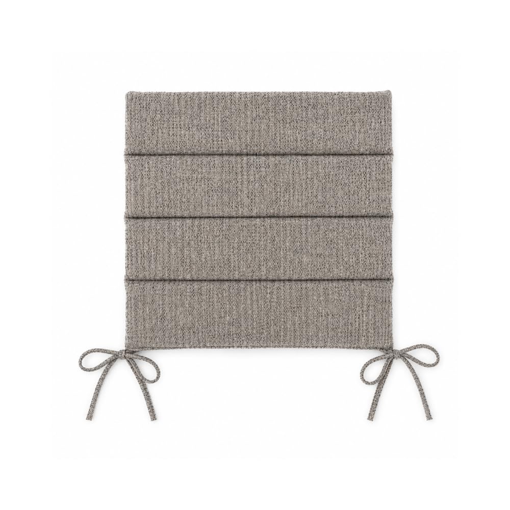 Set 4 Cuscini Seduta Brezza Bianco 45x45 cm con Lacci per Poltrone da Esterno, Lavabili e in Tessuto Idrorepellente