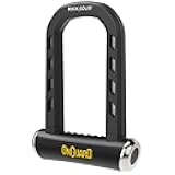 OnGuard RockSolid U-Lock – Angle Grinder Resistant 14mm Hardened Steel Bike Lock with X4P Quad Locking Mechanism, Lightweight Anti-Theft Design, Includes 5 Keys & Theft Protection, 3.5” x 6.9”
