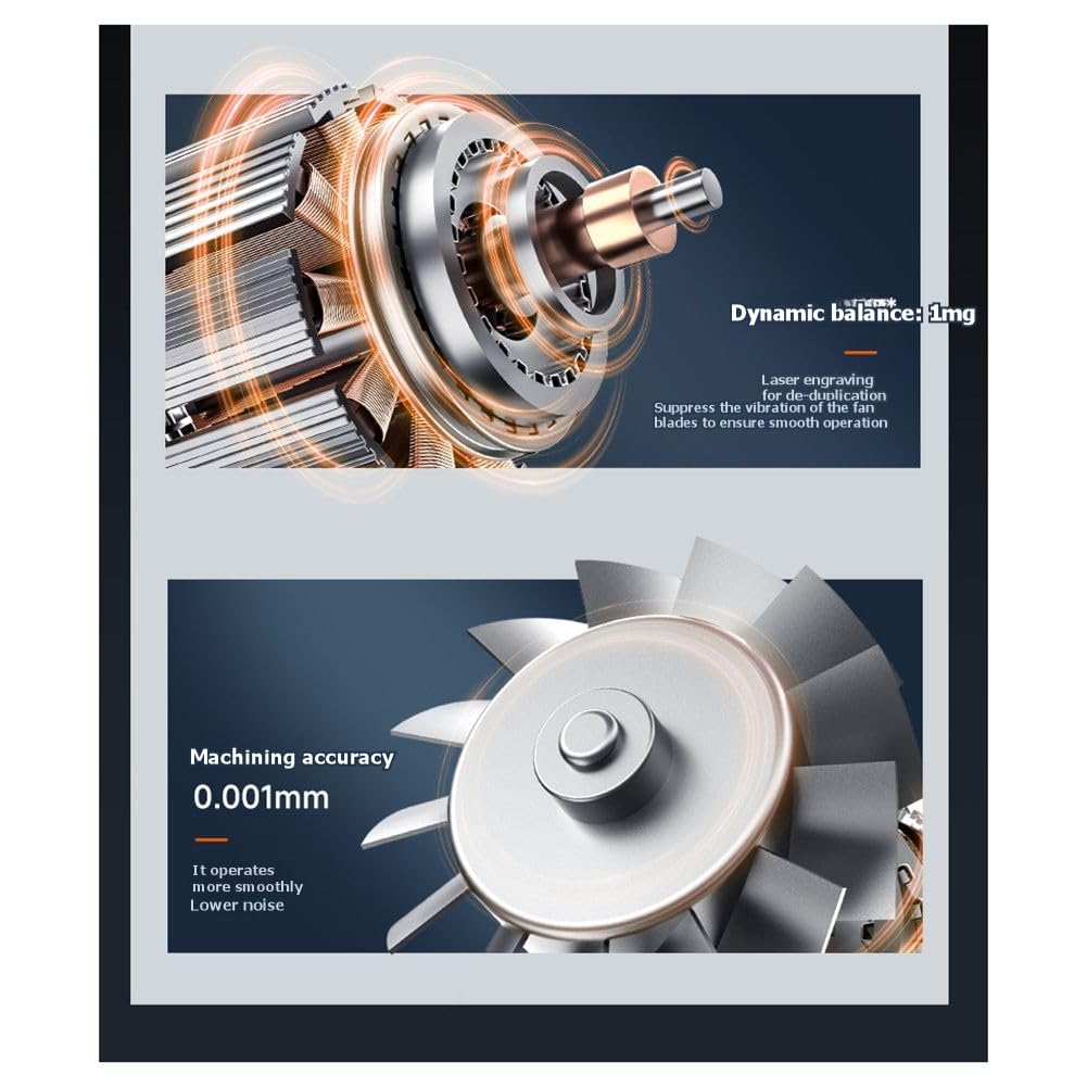 Soffiatore Fili Ricaricabile Motore Brushless 130000RPM Elettrico Duster Turbo Ventilatore Super Potenza 3 Velocità Regolabile Polvere