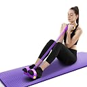4 Tube Resistance Body Trimmer Pedal Exerciser with Foot Support Fitness Band for Home Workout Yoga Cross Training Stretching Exercise Portable Full Body Fitness Equipment gallery image