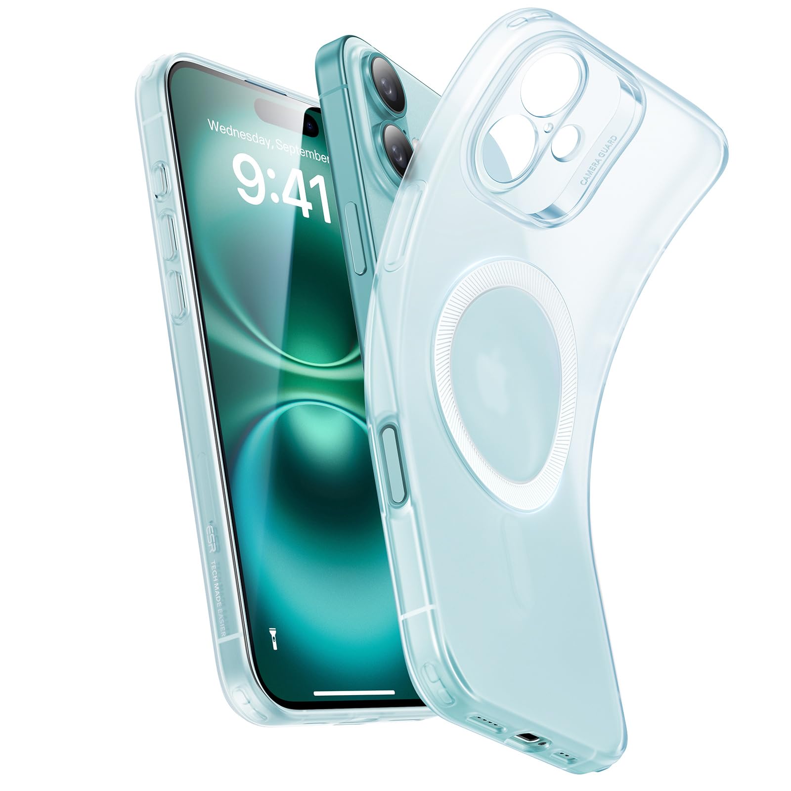 ESR for iPhone 16 Case, Compatible with MagSafe, Camera Protection, Shockproof Thin Cover, Resists Yellowing and Scratches