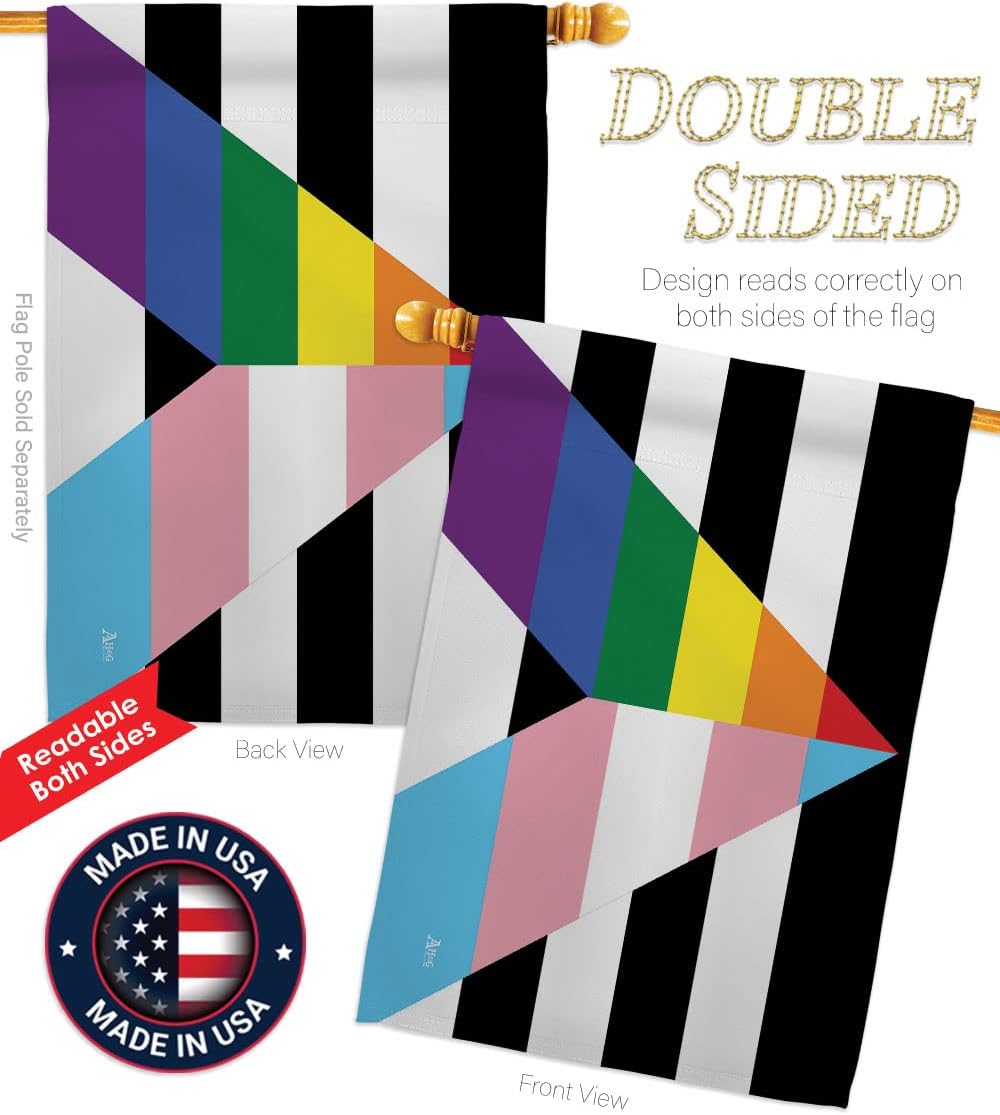 LGBTQ Pride Month Flag Gay Trans Straight Ally House Flags Decorations Home Decor Gifts Small Rainbow Bandera Indoor Banner July 4th Patriotic Decor Outdoor Bisexual Pansexual Transgender Lawn Porch Outdoor Wall Tapestry Made In USA