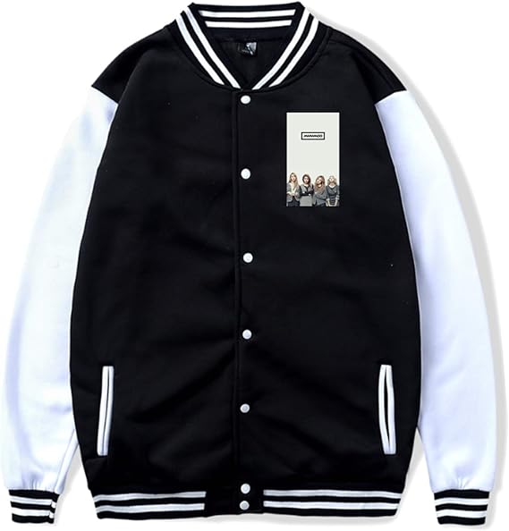 Amazon Co Jp Mamamoo スポーツウェア 野球服 オシャレ 日常服 ウェア ユニセックス ジャケット 長袖 プラスカシミア ウェアロングスリーブ プラスベルベット暖かい Black ファッション