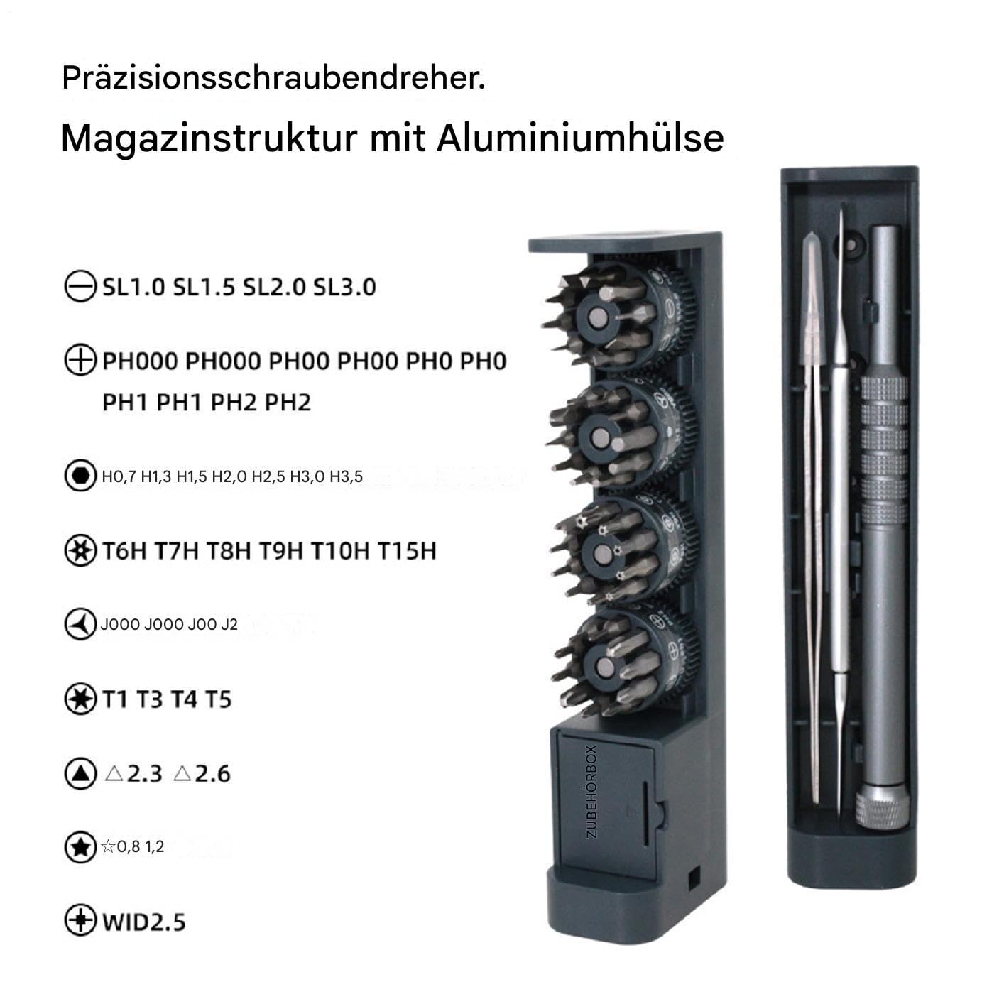 -Schraubendreher-Set Kraftvoll Magnetisches Reparatur-Werkzeug | Computer-Reparatur-Werkzeug-Set für elektronische Geräte, Uhren, PC, Laptop, Telefon, Kamera, Türklingel und