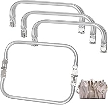 4 Pieces Bag Closure, 24 x 9 cm U-Shaped Bag Inner Handle, Crochet Bag Closure, Handle Bag Frame Closure for DIY Bag, for Clutch Bag Crafts Projects
