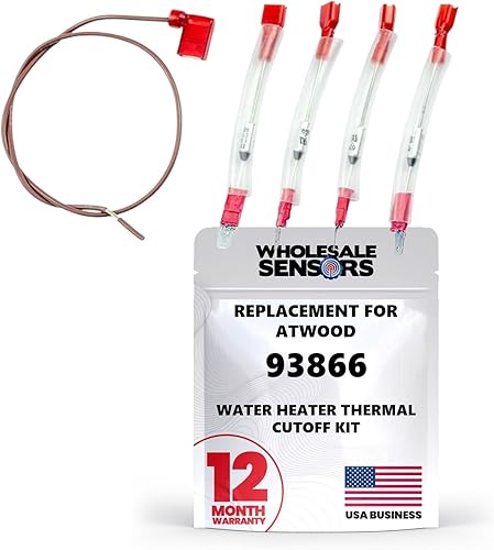 Atwood 93866 - Kit de corte térmico para calentador de agua de repuesto RV (4 unidades)