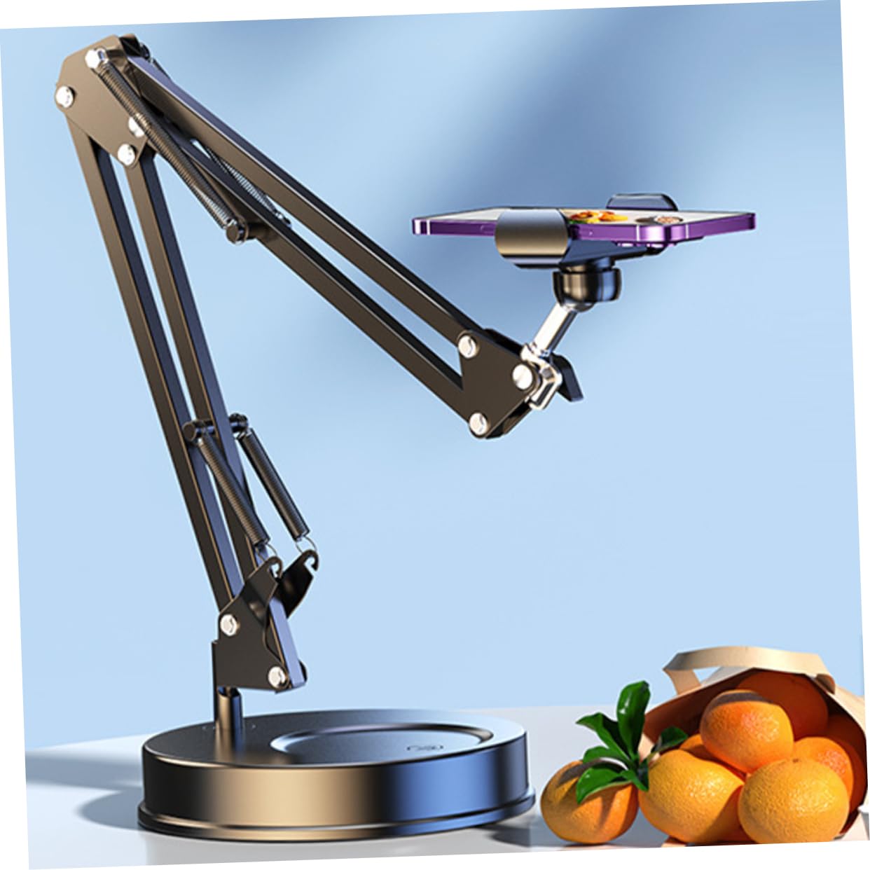 Gatuida Soporte de Escritorio para Teléfono Móvil Ajustable, Soporte para Teléfono Móvil Brazo Flexible y Estructura Duradera para Fotografía y Captura de Imágenes