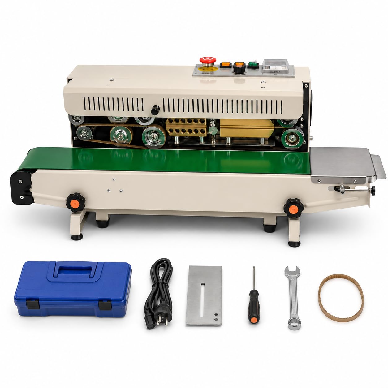Macchina continua del sigillatore della banda, macchina orizzontale di sigillamento del sacchetto di plastica di 220V 500W con la larghezza della guarnizione di 6-12 millimetri per l'imballaggio
