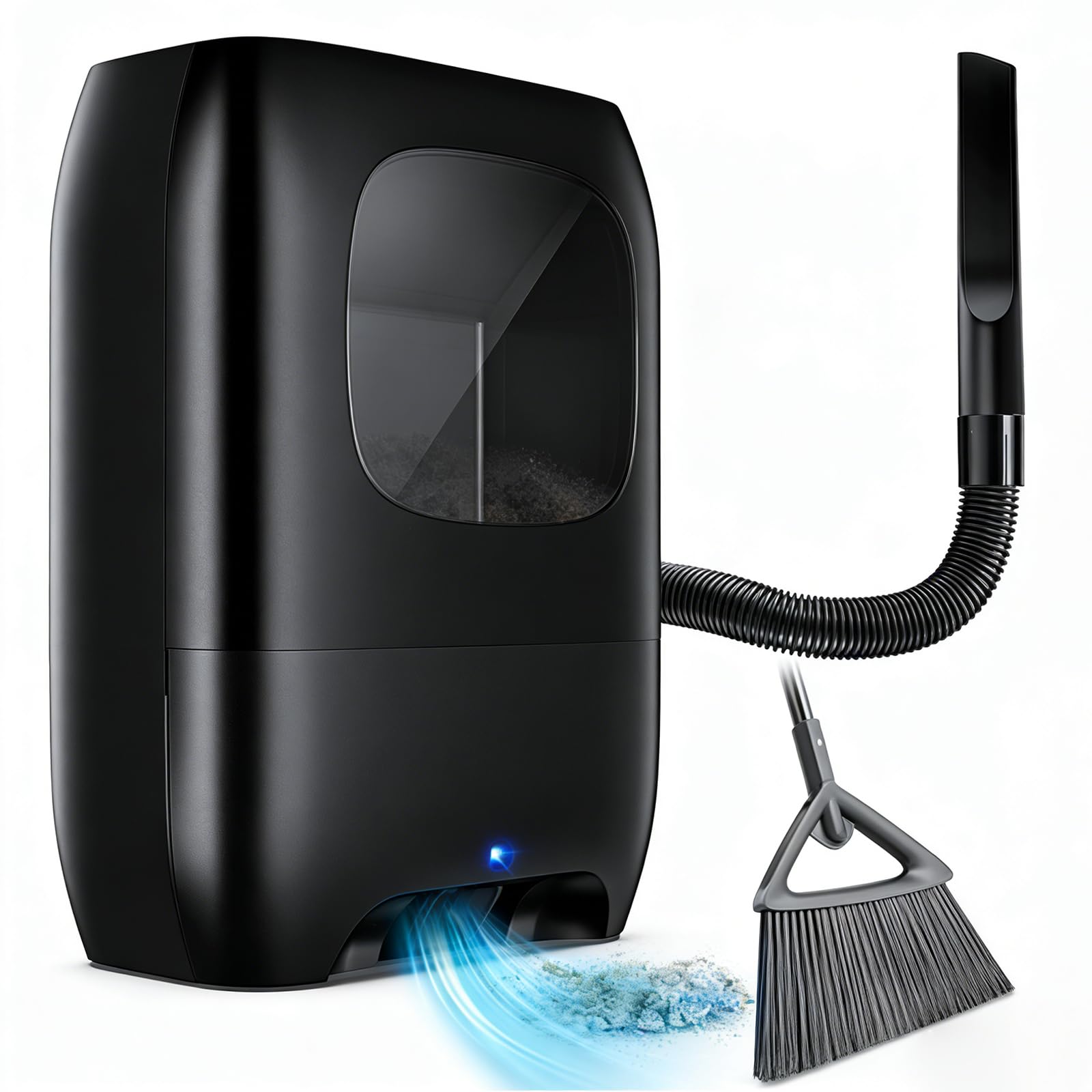 Bezdotykowa automatyczna szufelka próżniowa, 700 W, pojemnik 7 l, podwójny tryb, 5-warstwowy filtr HEPA, automatyczny czujnik do domu, kuchni, salonu i sierści zwierząt domowych